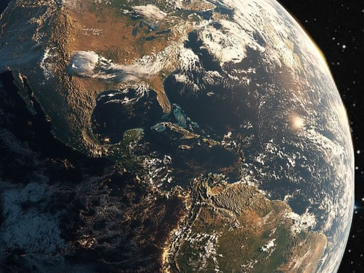 Earth suspended amid a river of stars, symbolising a measure of value drawn from the heavens